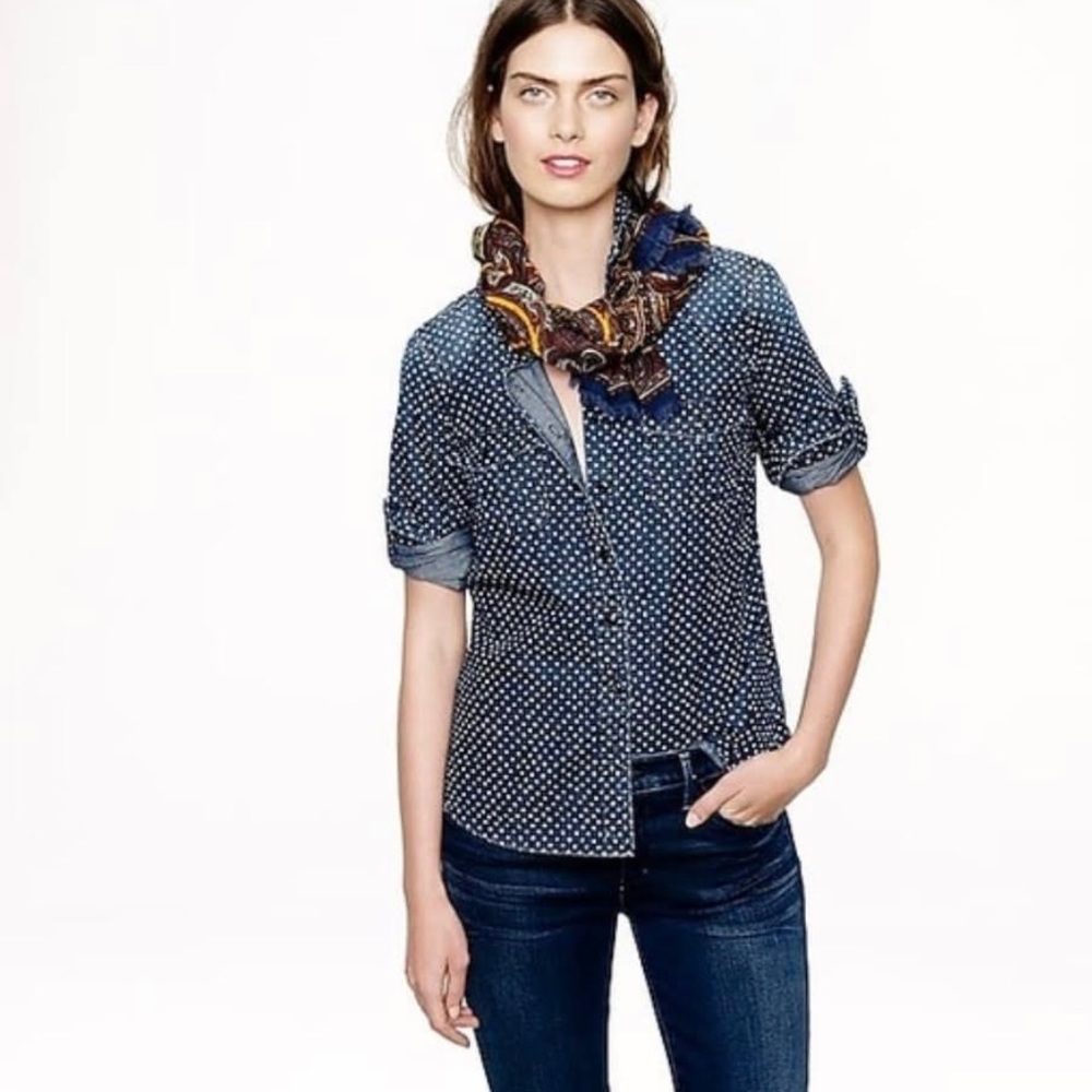 J. Crew - Denim Star Button Down